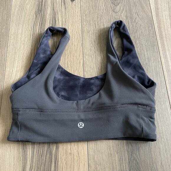 Lululemon Align Reversible Bra Light Support Sz 6 A/B Cup Nulu Gray Blue/Gray - Picture 7 of 8